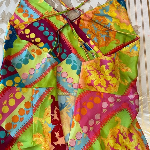 Floral Multicolor Long Dress Maxi Sleeveless Sz XS/ S - Picture 3 of 10